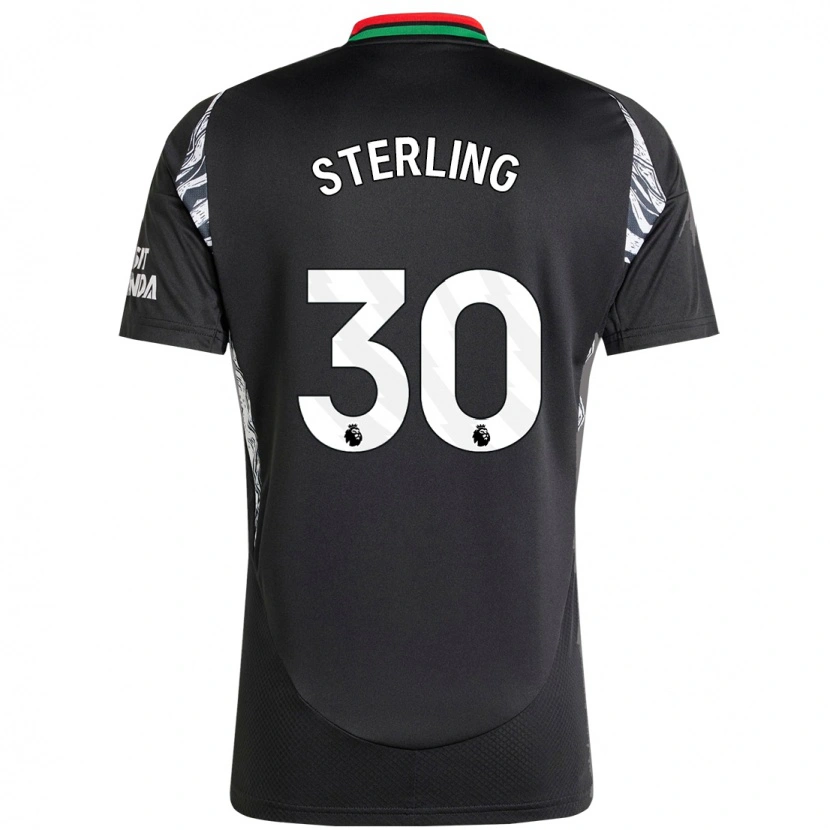 Danxen Niño Camiseta Raheem Sterling #30 Negro 2ª Equipación 2024/25 La Camisa