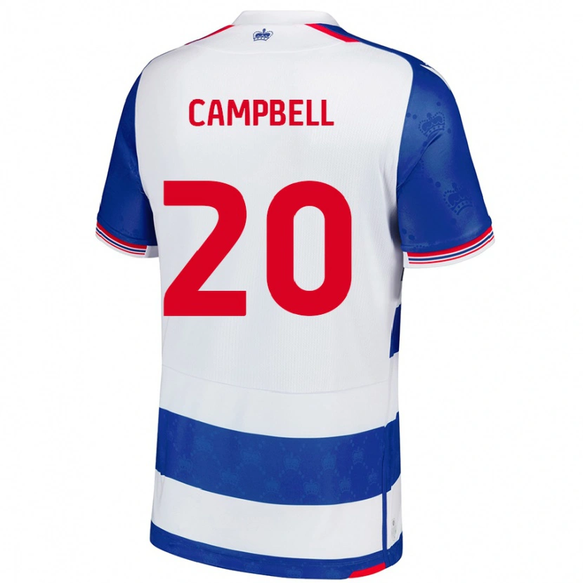 Danxen Niño Camiseta Chem Campbell #20 Azul Blanco 1ª Equipación 2024/25 La Camisa