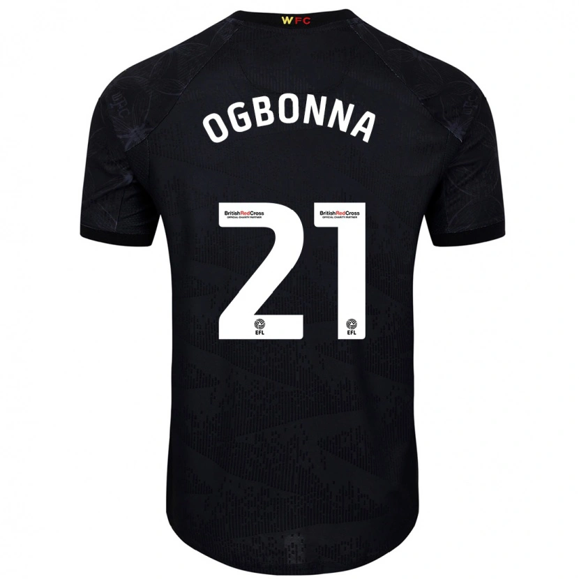 Danxen Niño Camiseta Angelo Ogbonna #21 Negro Blanco 2ª Equipación 2024/25 La Camisa