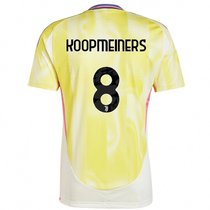 Danxen Niño Camiseta Teun Koopmeiners #8 Amarillo Solar 2ª Equipación 2024/25 La Camisa