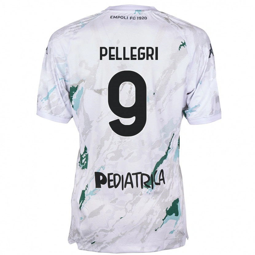 Danxen Niño Camiseta Pietro Pellegri #9 Gris 2ª Equipación 2024/25 La Camisa