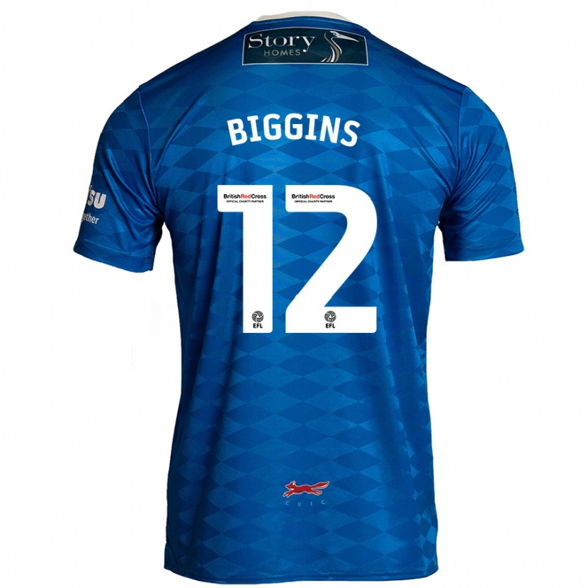Danxen Niño Camiseta Harrison Biggins #12 Azul 1ª Equipación 2024/25 La Camisa