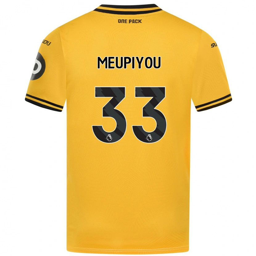 Danxen Niño Camiseta Bastien Meupiyou #33 Amarillo 1ª Equipación 2024/25 La Camisa
