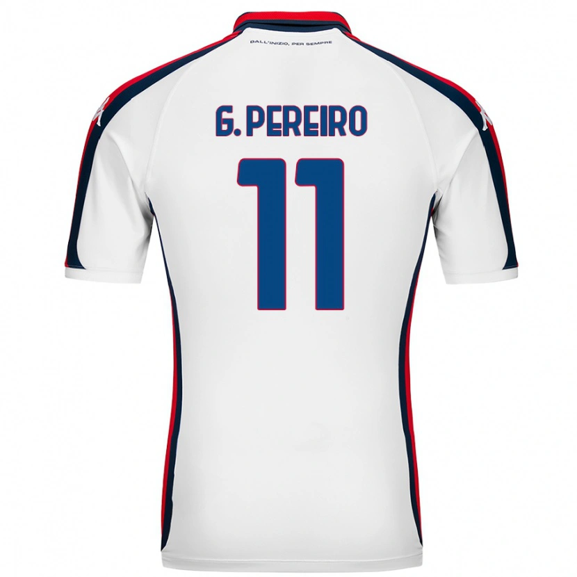Danxen Niño Camiseta Gastón Pereiro #11 Blanco 2ª Equipación 2024/25 La Camisa