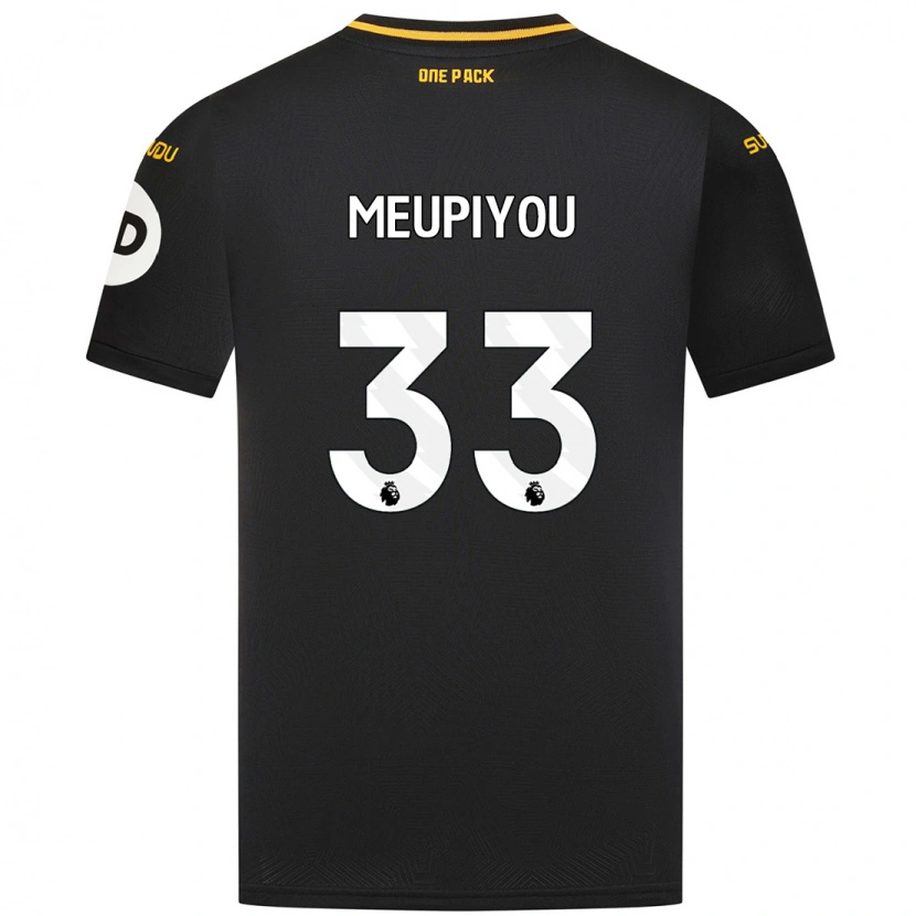 Danxen Niño Camiseta Bastien Meupiyou #33 Negro 2ª Equipación 2024/25 La Camisa