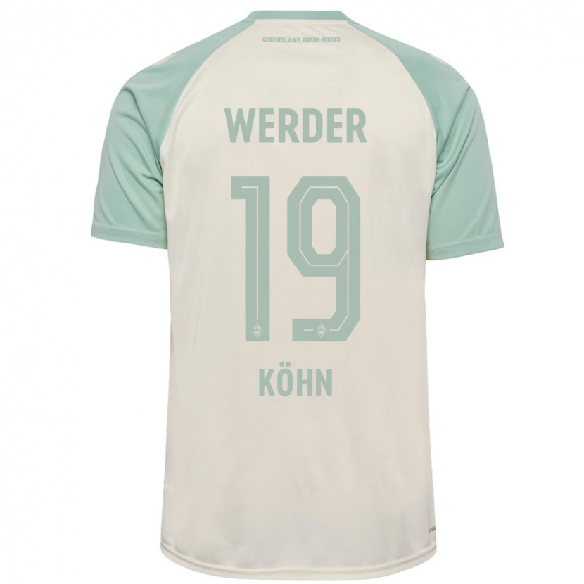Danxen Hombre Camiseta Derrick Köhn #19 Blanquecino Verde Claro 2ª Equipación 2024/25 La Camisa