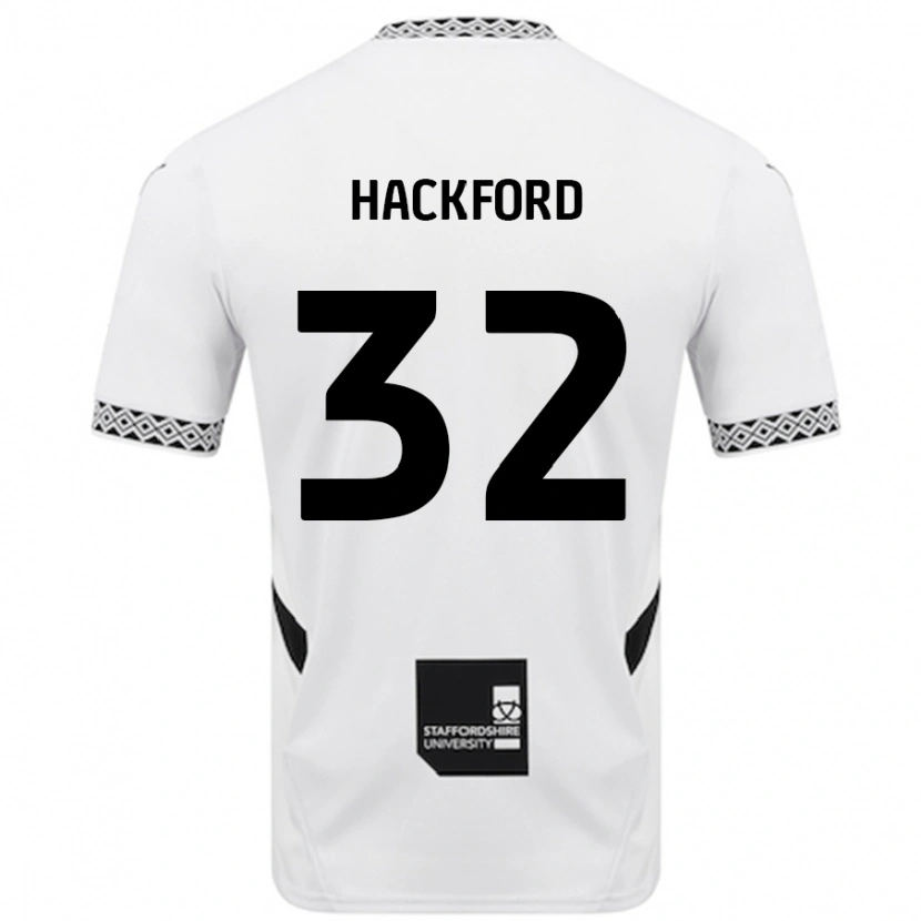 Danxen Hombre Camiseta Antwoine Hackford #32 Blanco 1ª Equipación 2024/25 La Camisa