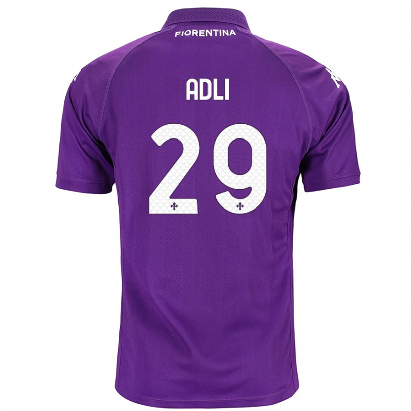 Danxen Mujer Camiseta Yacine Adli #29 Morado 1ª Equipación 2024/25 La Camisa