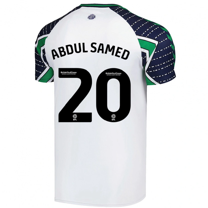Danxen Mujer Camiseta Salis Abdul Samed #20 Blanco 2ª Equipación 2024/25 La Camisa