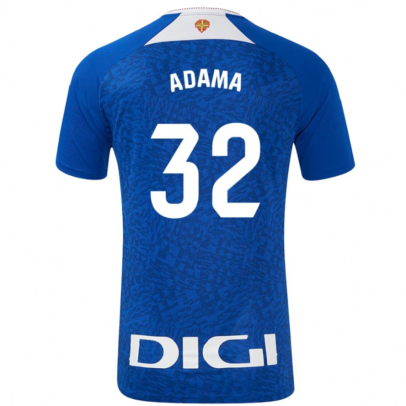 Danxen Mujer Camiseta Adama Boiro #32 Azul Real 2ª Equipación 2024/25 La Camisa