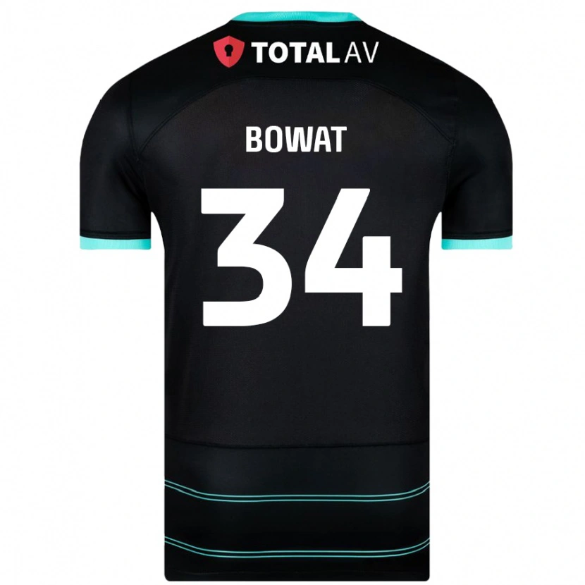 Danxen Mujer Camiseta Ibane Bowat #34 Negro 2ª Equipación 2024/25 La Camisa