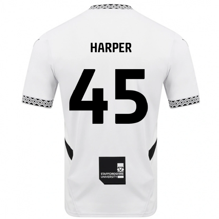 Danxen Mujer Camiseta Rekeem Harper #45 Blanco 1ª Equipación 2024/25 La Camisa