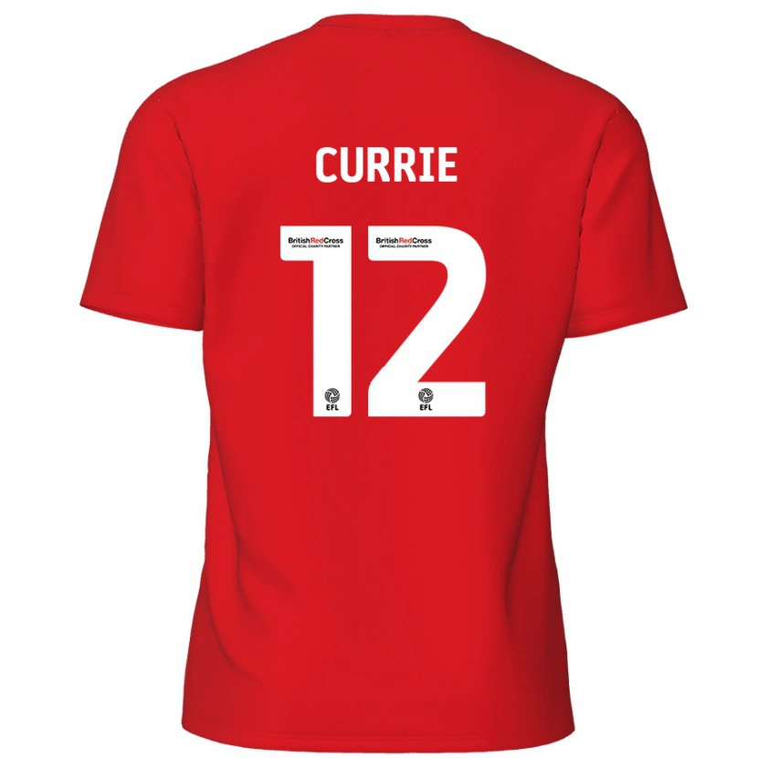 Danxen Mujer Camiseta Jack Currie #12 Rojo 1ª Equipación 2024/25 La Camisa
