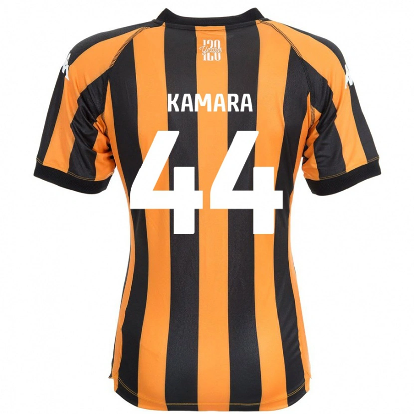 Danxen Mujer Camiseta Abu Kamara #44 Negro Ámbar 1ª Equipación 2024/25 La Camisa