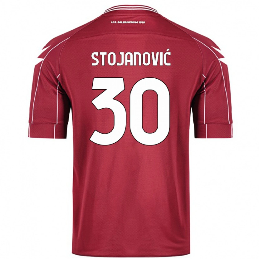 Danxen Mujer Camiseta Petar Stojanović #30 Borgoña 1ª Equipación 2024/25 La Camisa