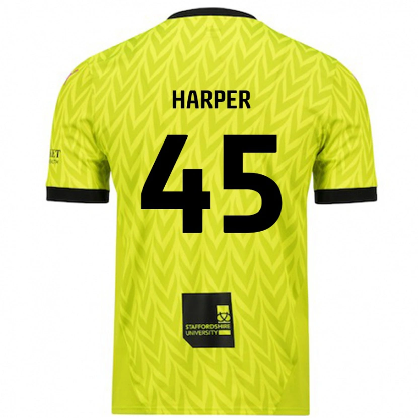 Danxen Mujer Camiseta Rekeem Harper #45 Verde Fluorescente 2ª Equipación 2024/25 La Camisa