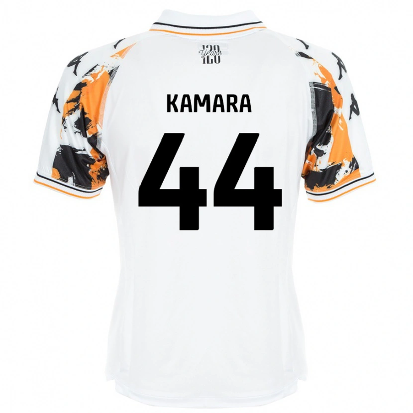 Danxen Mujer Camiseta Abu Kamara #44 Blanco 2ª Equipación 2024/25 La Camisa