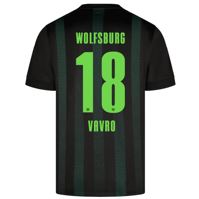 Danxen Mujer Camiseta Denis Vavro #18 Verde Oscuro 2ª Equipación 2024/25 La Camisa